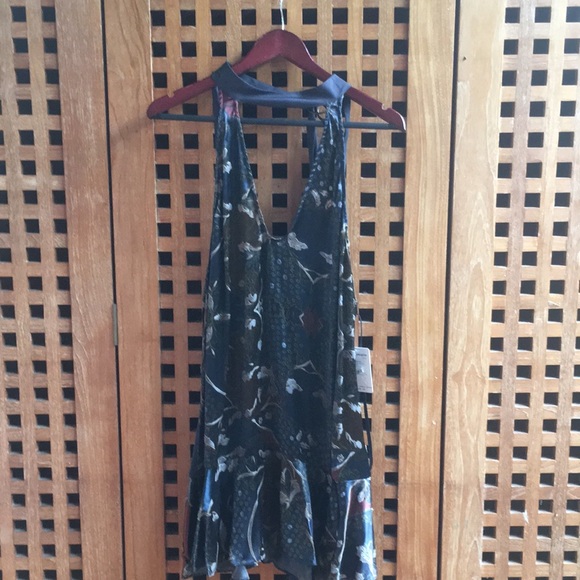 Free People Satin Sexy Halter Dress “Lady Love”
